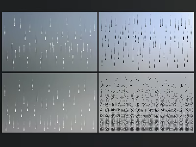 Hollow background wall luminous perforated plate gradient perforated plate perforated aluminum veneer gradient perforated plate 3d model