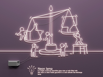 Neon Light 3d model