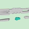Spaceship Aircraft Science Fiction 3d model