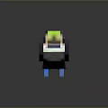 Pixel Art 3D Toucan Character With Colorful Beak And Feather Details