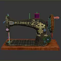 Sewing Machine Old-fashioned Sewing Machine Clothing Machine Realistic 3d model