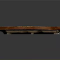 Natural Wooden Plank Supporting Plant Growth For Indoor Greenery Decoration