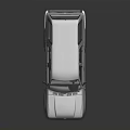 Silver Classic SUV With Off Road Tires Sturdy Body Lines And Reflective Surface