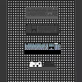 Computer mechanical keyboard gamepad hole board 3d model