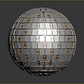 Decorative Mirror Disco Ball Lighting Fixture With Shiny Reflective Surface For Interior Party Decor