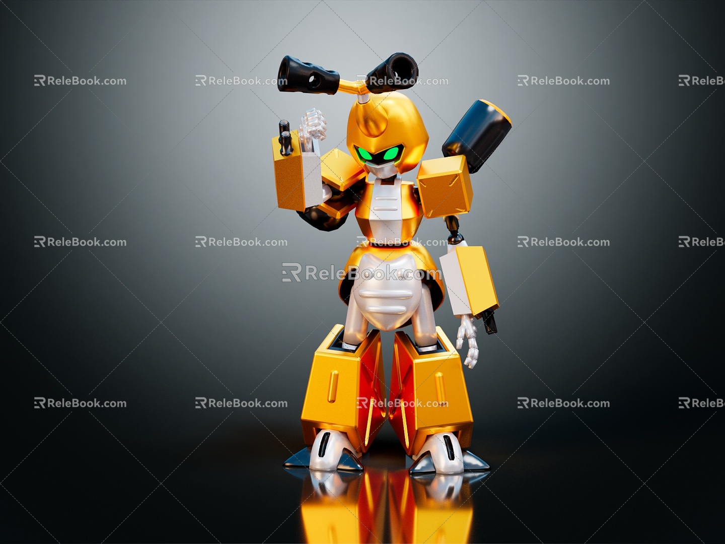 Modern Robot Toys 3d model