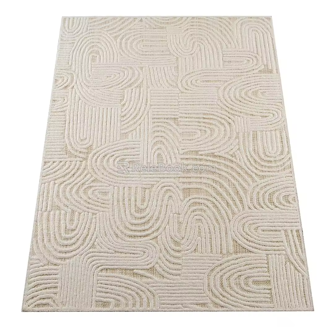 Modern Square Carpet 3d model