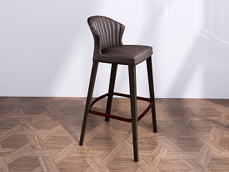 Modern Bar Chair Leisure Chair 3d model