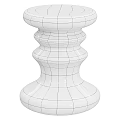 Modern Low Stool Round Stool Sofa Stool 3d model
