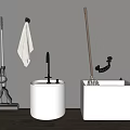 Mop pool mop pool mop pool mop basin 3d model