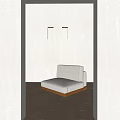 Modern Single Sofa Tea Stool Small Bench 3d model