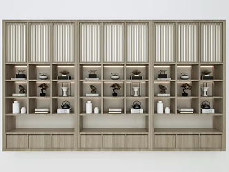 New Chinese Decorative Cabinet 3d model
