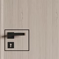 Light Wood Wooden Hinged Doors With Sleek Design And Textured Panels