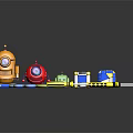 Colorful Toy Robots Play Tools And Building Blocks Set For Kids Fun