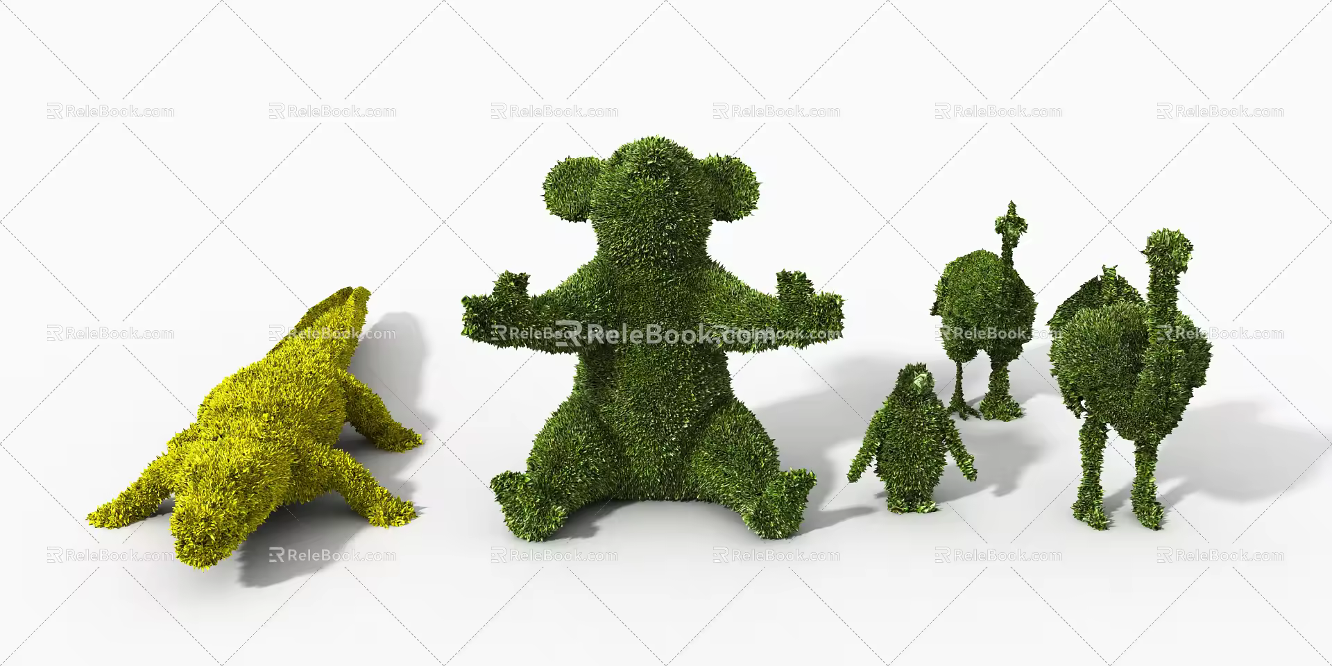 The modern grass-carved mouse is this 3d model