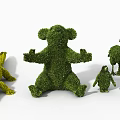 The modern grass-carved mouse is this 3d model