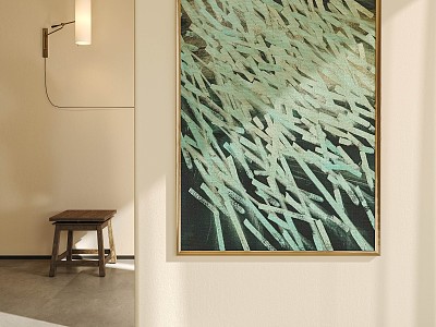 New Chinese Style Decorative Painting Hanging Painting Decorative Painting Hallway Decorative Painting Living Room Decorative Painting Art Decorative Painting Three-dimensional Decorative Painting 3d model