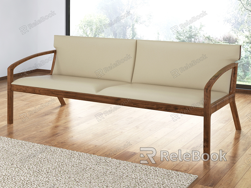 modern double sofa sofa model