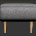 Modern Gray Long Sofa With Multiple Cushions And Stylish Wooden Legs Design