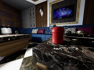 Modern KTV Box 3d model Modern KTV Box 3d model