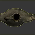 Ancient Ceramic Vessel With Handle Bird Shaped Spout And Base