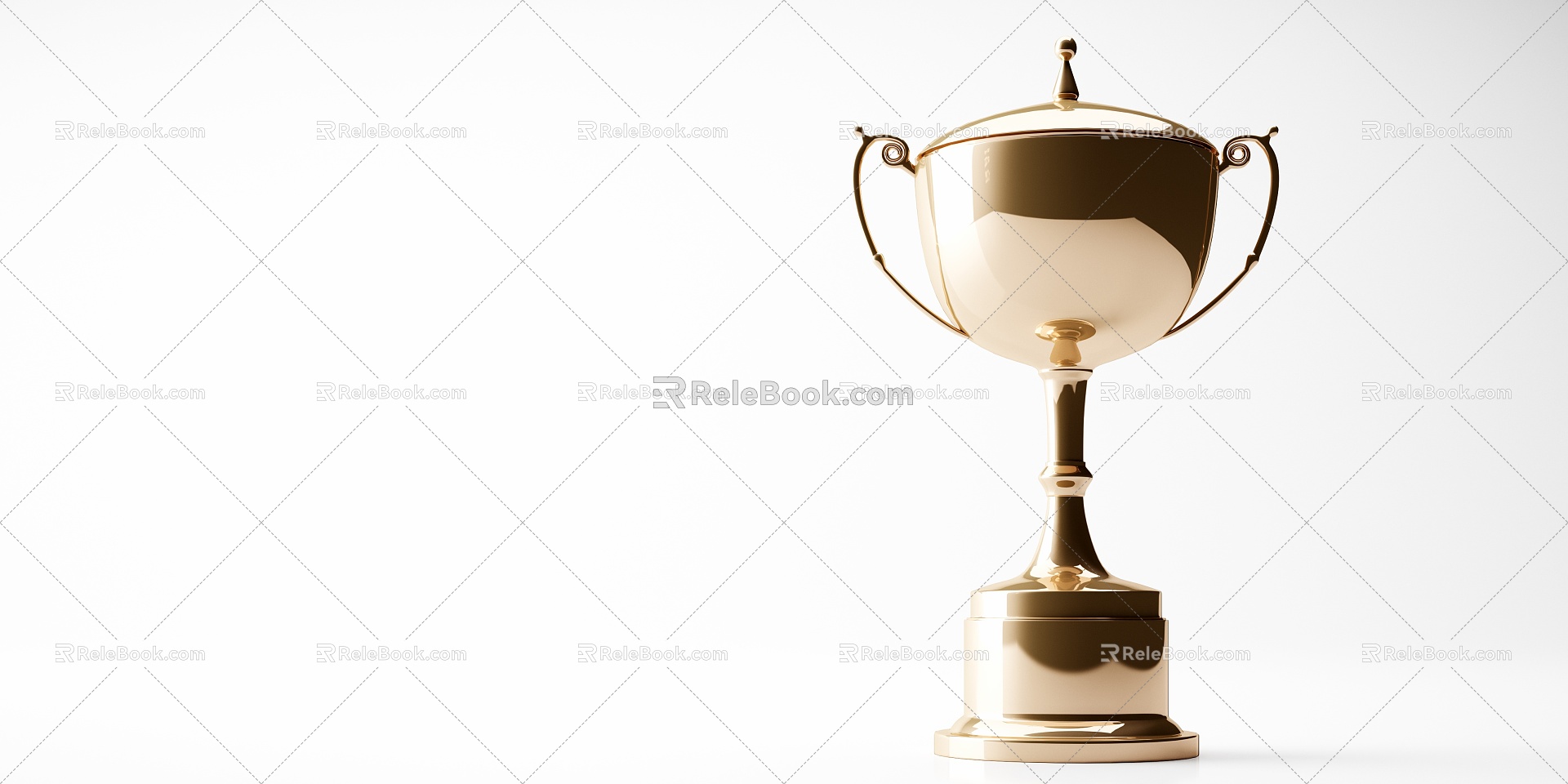 Modern Trophy Golden Trophy model