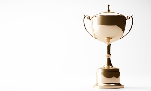 Modern Trophy Golden Trophy 3d model