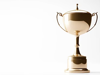 Modern Trophy Golden Trophy 3d model