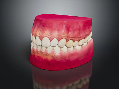 Detailed Anatomical Oral Organ Model Displaying Teeth And Gums Structure For Education 3d model