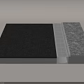 Construction Detail Of Black Surface Layer With Grid Structure And Gray Paving 3d model
