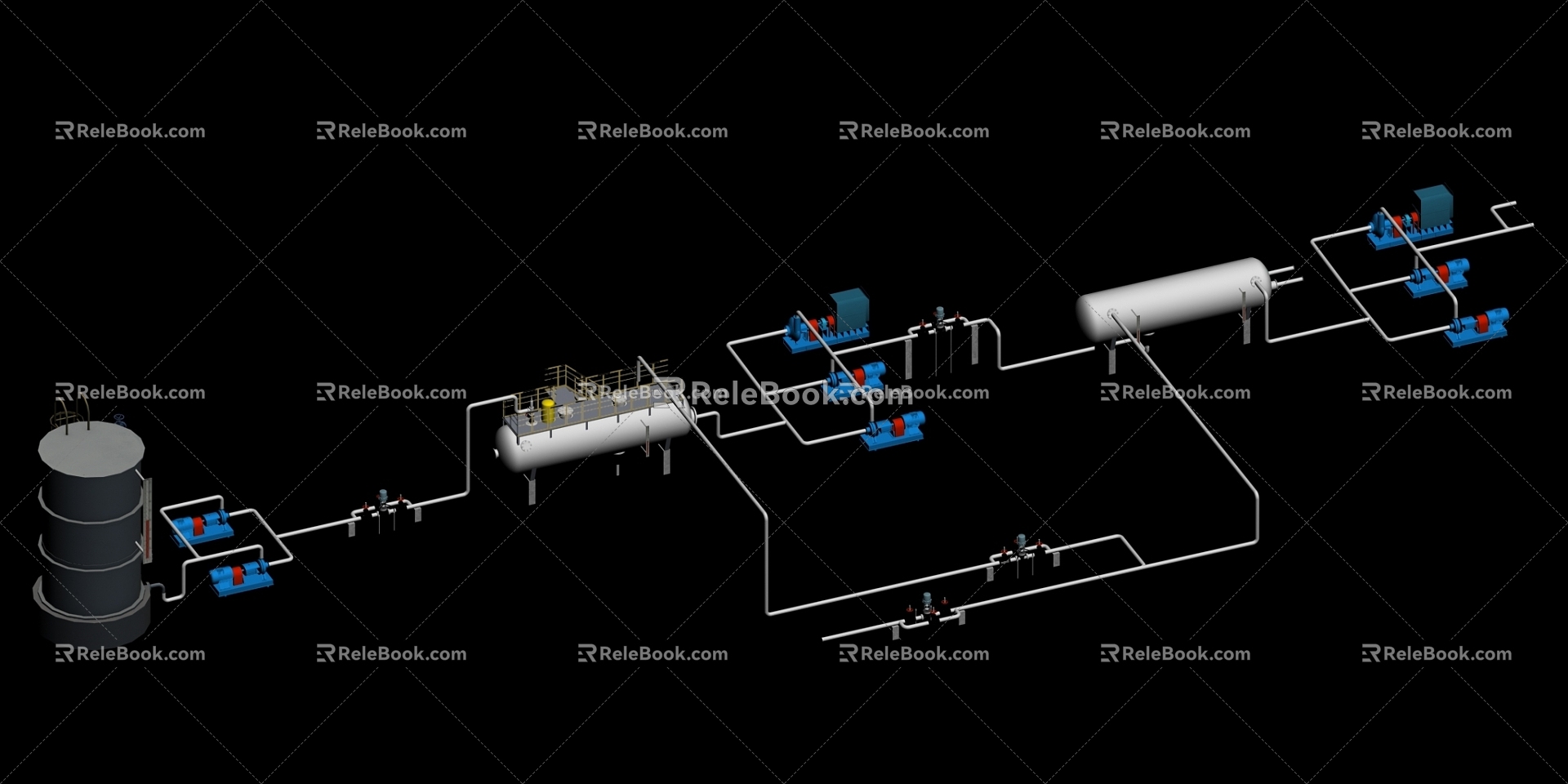 Gasification equipment 3d model