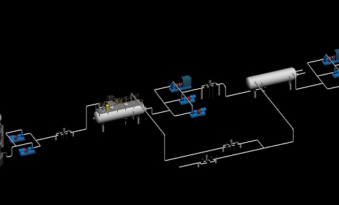 Gasification equipment 3d model