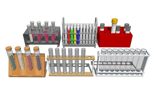 Modern Test Tube 3d model