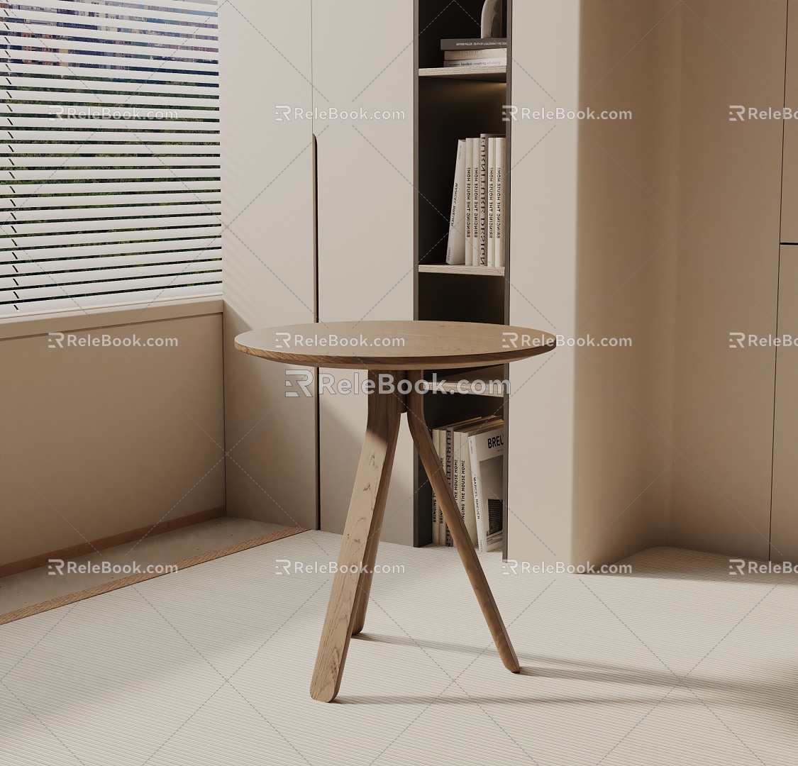 Modern Bedside Cabinet 3d model