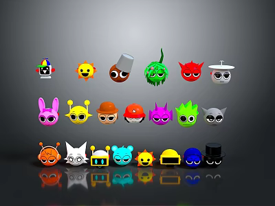 Expression package WeChat expression package cartoon expression cartoon face emoticon Yan text 3d model