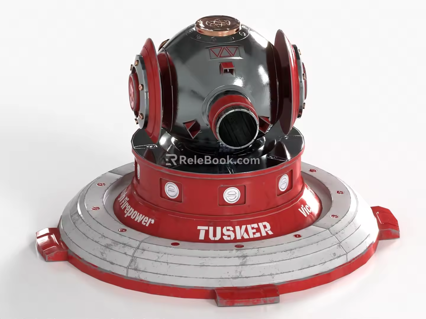 Sci-fi turret Sci-fi turret Sci-fi cannon Sci-fi cannon 3d model