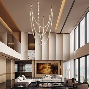 Modern Duplex Club High-rise Living Room Light Luxury Living Room Villa Living Room 3d model