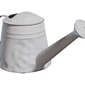 Vintage Metal Watering Can With Long Spout Handle And Lid Design