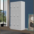 Steel locker 3d model