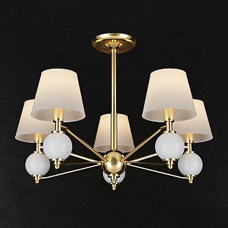 Vintage chandelier Eurosvet Luna euro light 3d model