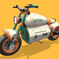 ETTA Concept Motorcycle by Shirokov Design Featuring Green White and Orange Details A-78