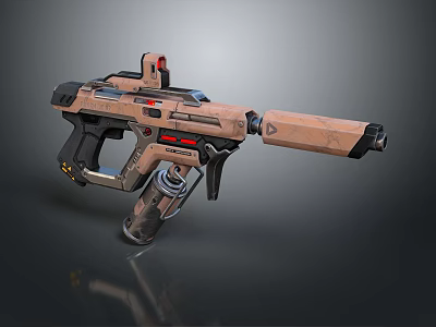 rifle semi-automatic rifle combat rifle battle rifle carbine war rifle attack rifle 3d model