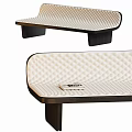 Upholstered Bed Bench With Diamond Tufted Seat Wooden Legs And Magazine