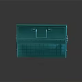 Green Toolbox Organizer with Various Hardware Tools Including Hammer Wrench Pliers Screws and Tape Measure