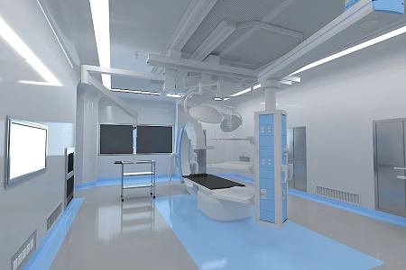 VR panorama and effect diagram of operating room 3d model
