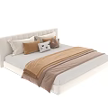 Modern Kids Bed with Soft Padded Headboard Light Color Mattress and Safe Design Features