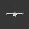 3D Character In Black Leather Outfit With Belt Boots And Outstretched Arms Pose
