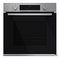 Modern Built In Oven With Silver Frame Black Glass Door And Control Panel Knobs 3d model