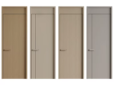 Modern Room Door Single Door Bedroom Door Minimalist Door Interior Door Wooden Door Kitchen and Bathroom Door Flat Door Top Door 3d model