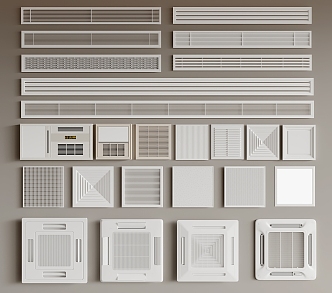 Air conditioning outlet 3d model